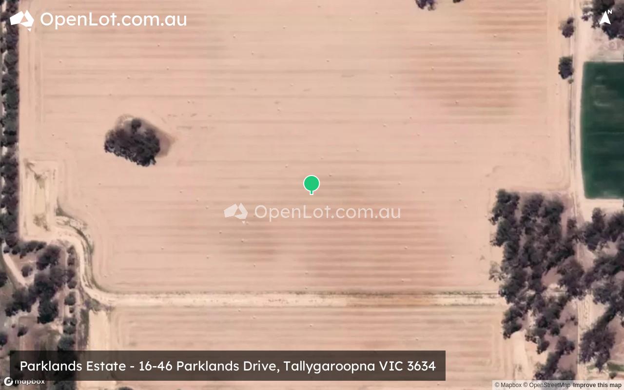 Satellite image for Parklands Estate - 16-46 Parklands Drive, Tallygaroopna VIC 3634