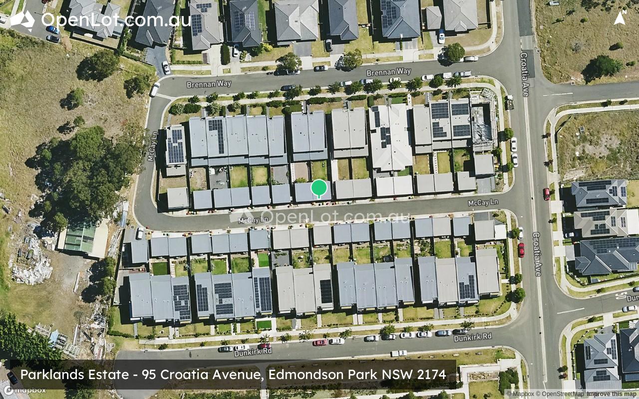 Satellite image for Parklands Estate - 95 Croatia Avenue, Edmondson Park NSW 2174