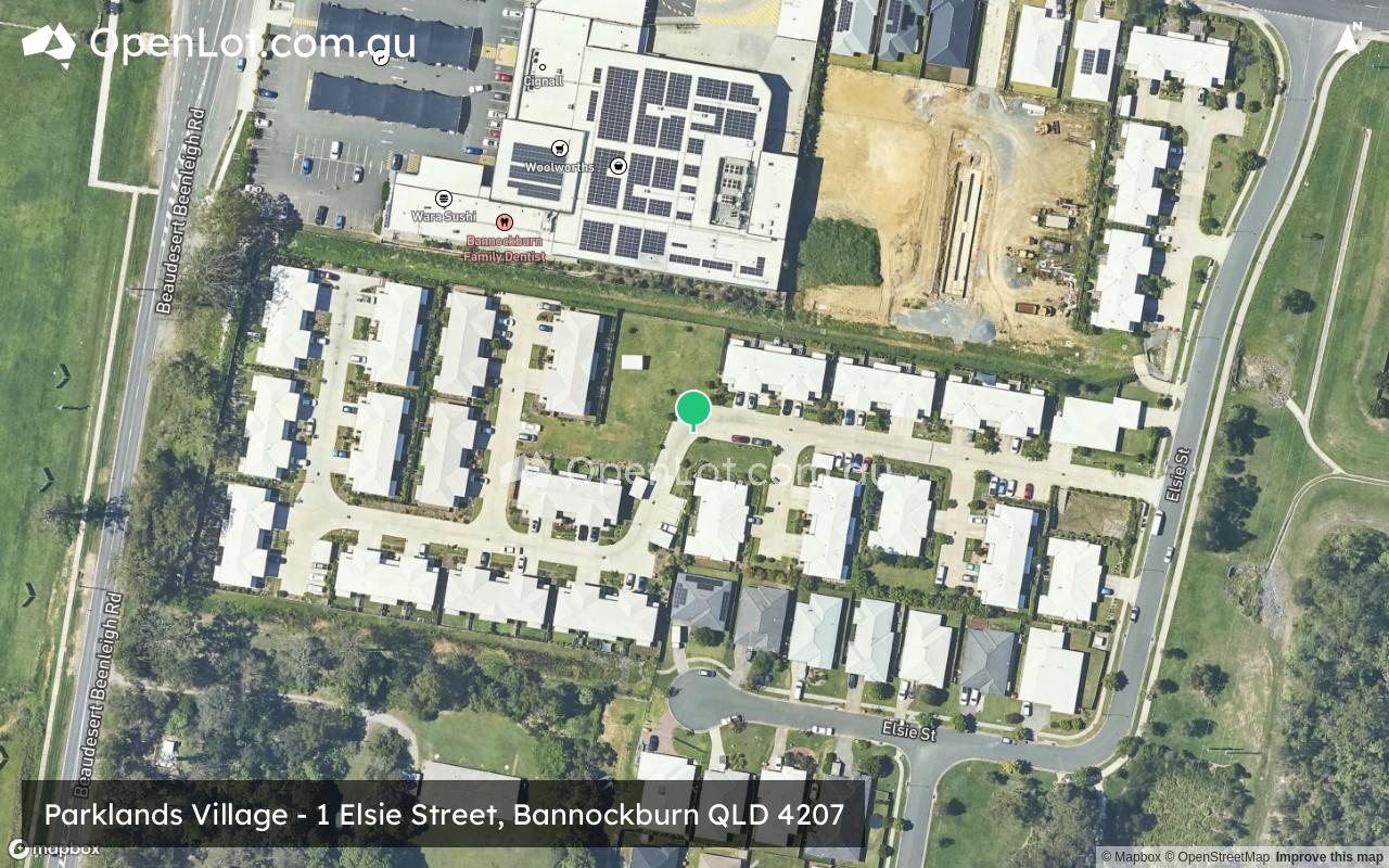 Satellite image for Parklands Village - 1 Elsie Street, Bannockburn QLD 4207