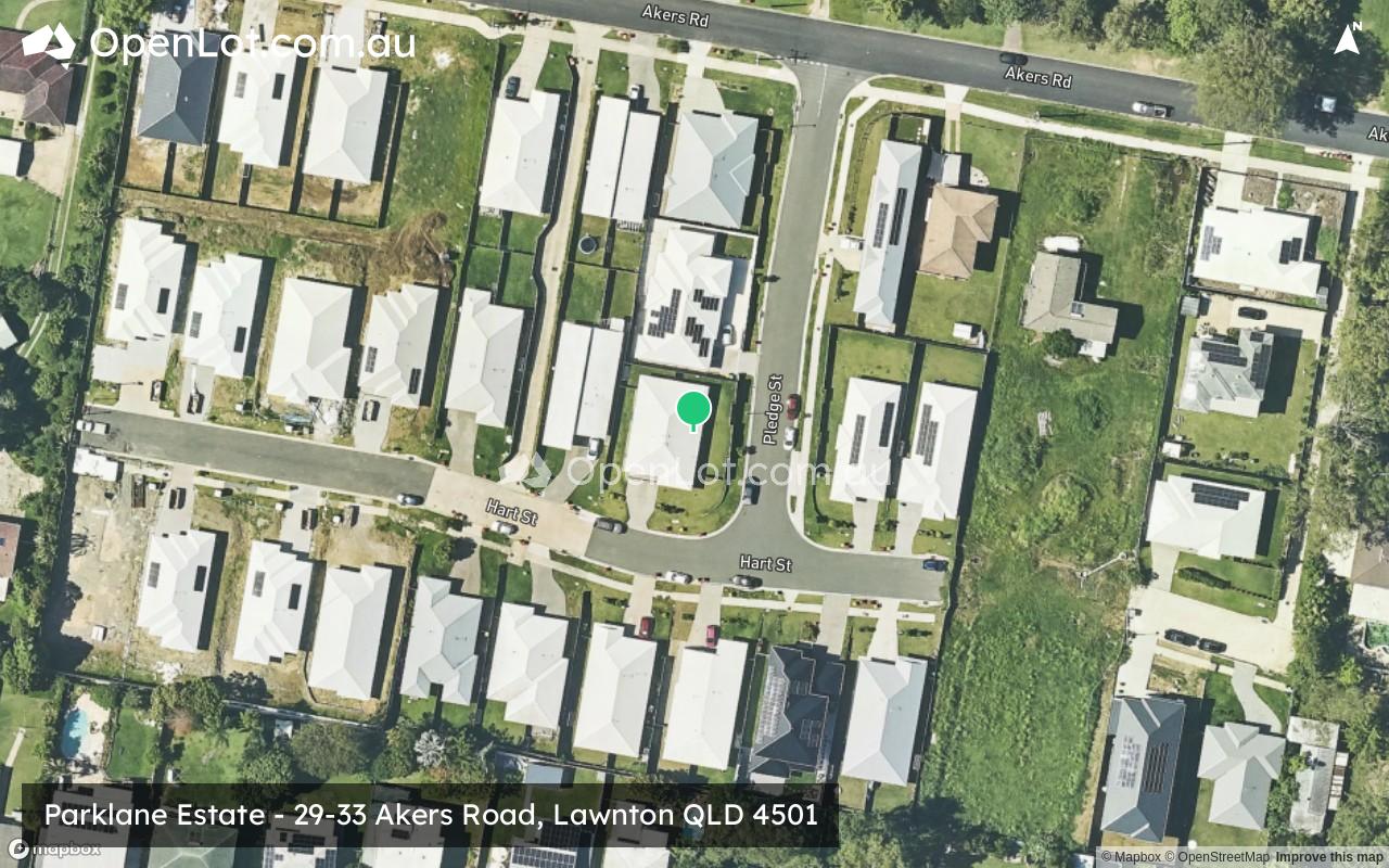 Satellite image for Parklane Estate - 29-33 Akers Road, Lawnton QLD 4501