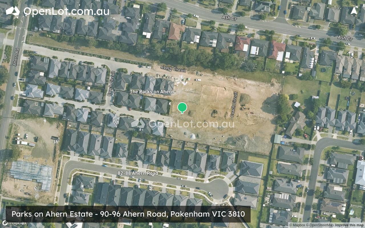 Satellite image for The Parks on Ahern Estate - 90-96 Ahern Road, Pakenham VIC 3810