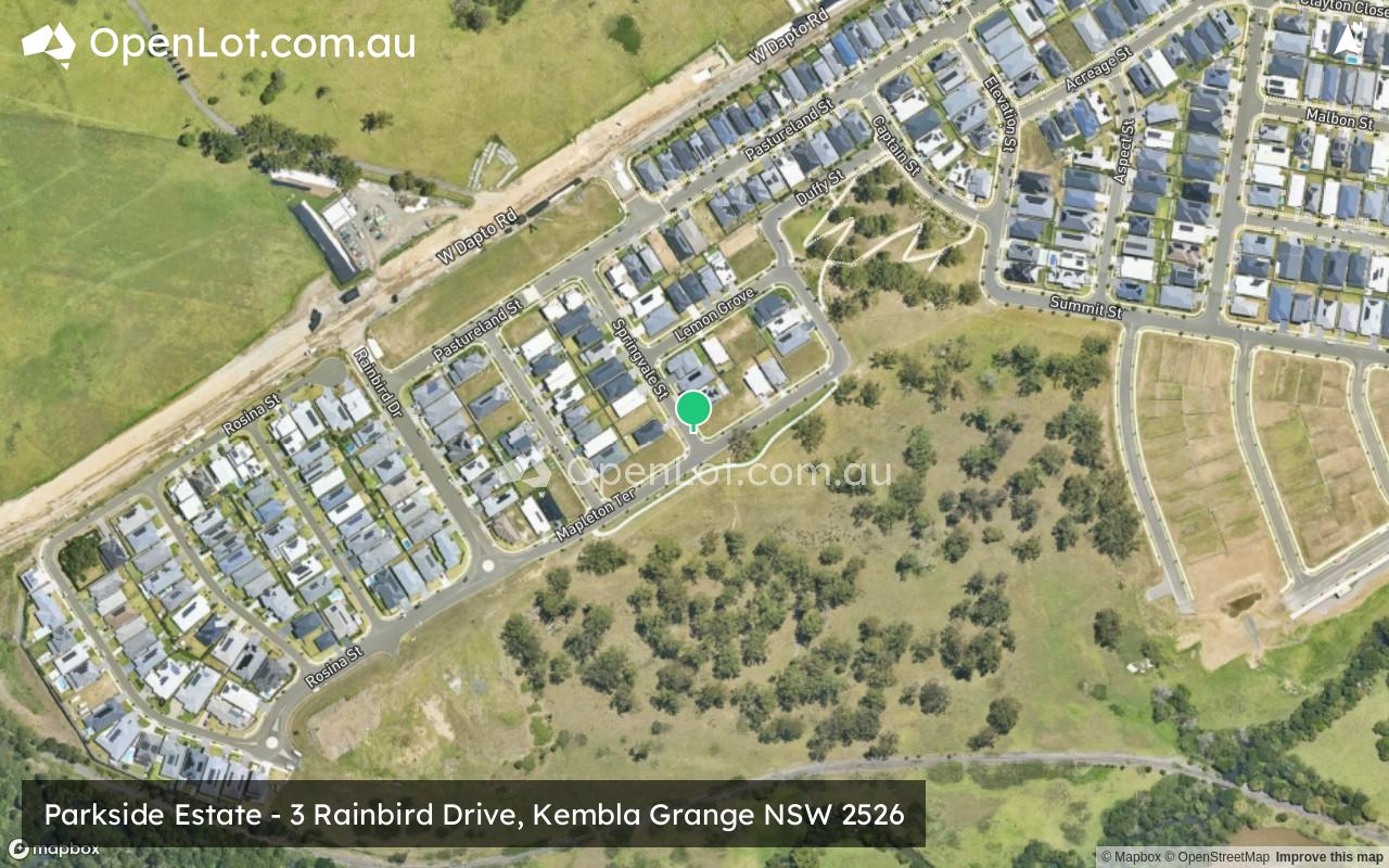 Satellite image for Parkside Estate - 3 Rainbird Drive, Kembla Grange NSW 2526