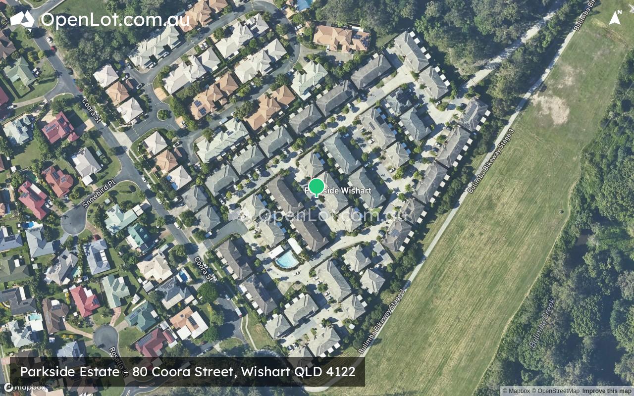 Satellite image for Parkside Estate - 80 Coora Street, Wishart QLD 4122