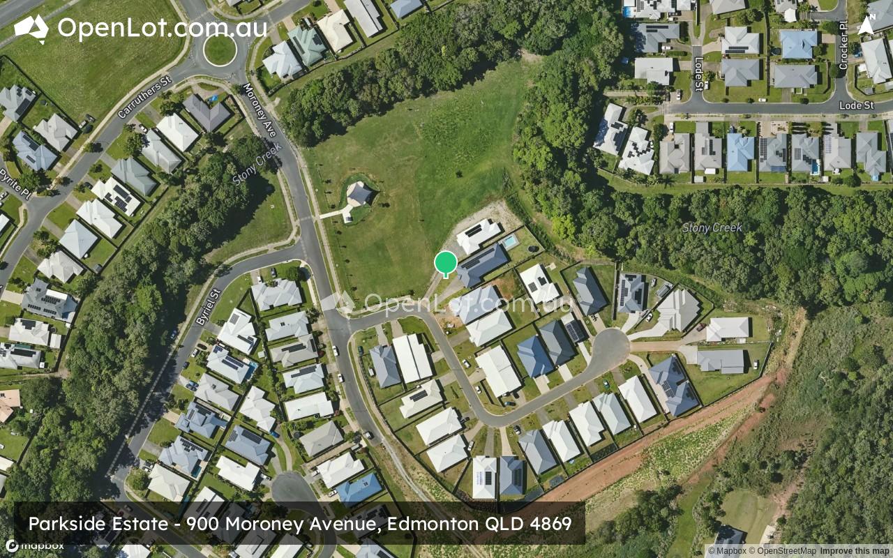 Satellite image for Parkside Estate - 900 Moroney Avenue, Edmonton QLD 4869