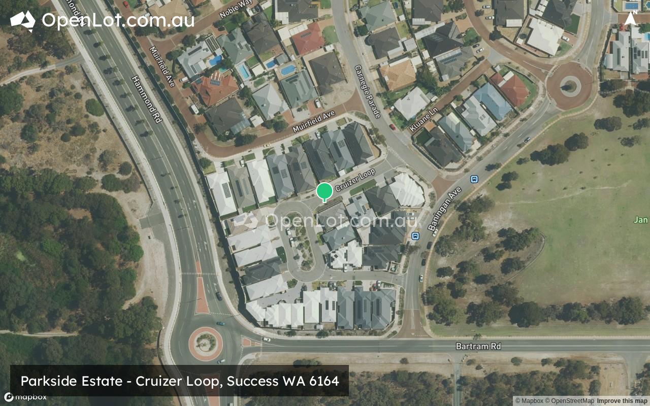 Satellite image for Parkside Estate - Cruizer Loop, Success WA 6164