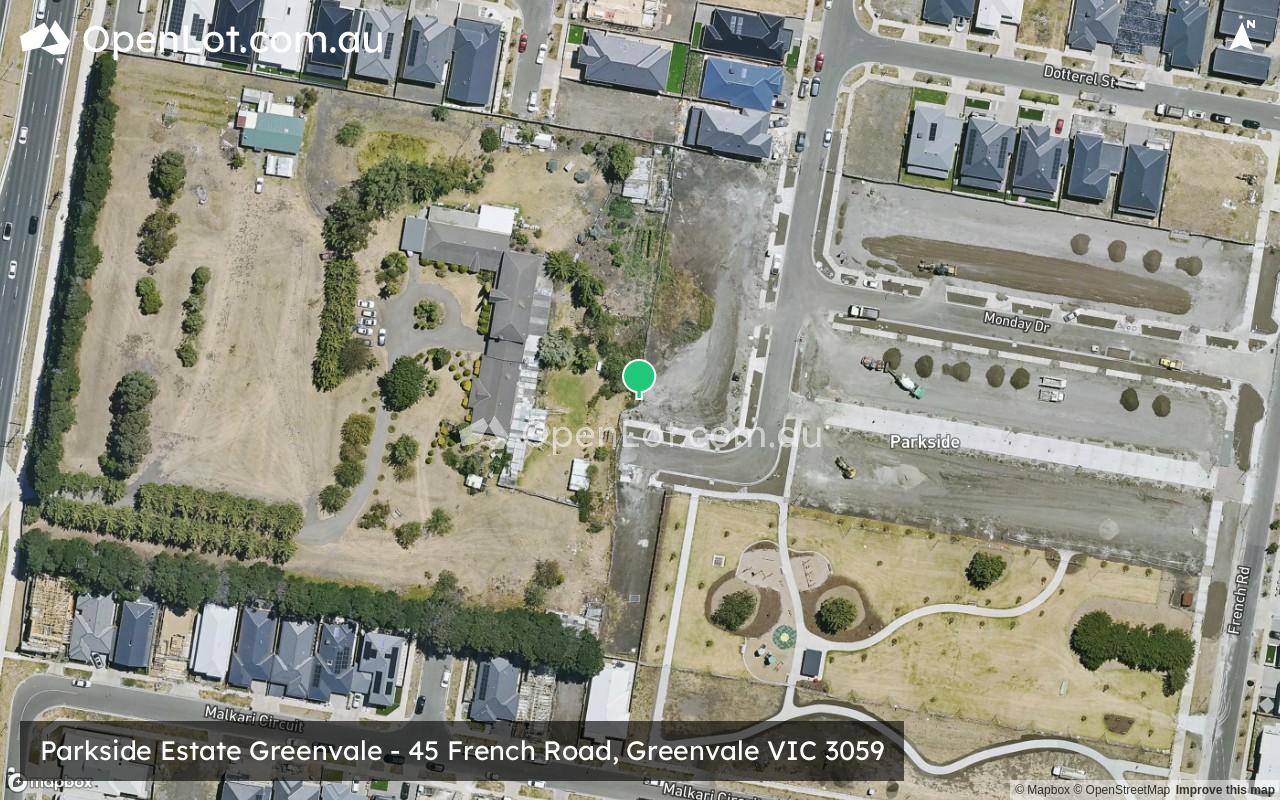 Satellite image for Parkside Estate Greenvale - 45 French Road, Greenvale VIC 3059