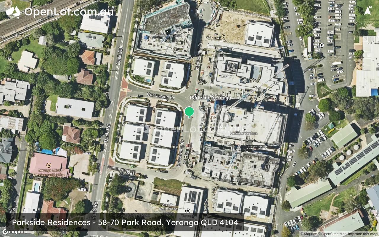 Satellite image for Parkside Residences - 58-70 Park Road, Yeronga QLD 4104