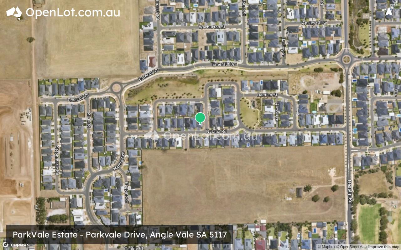 Satellite image for ParkVale Estate - Parkvale Drive, Angle Vale SA 5117