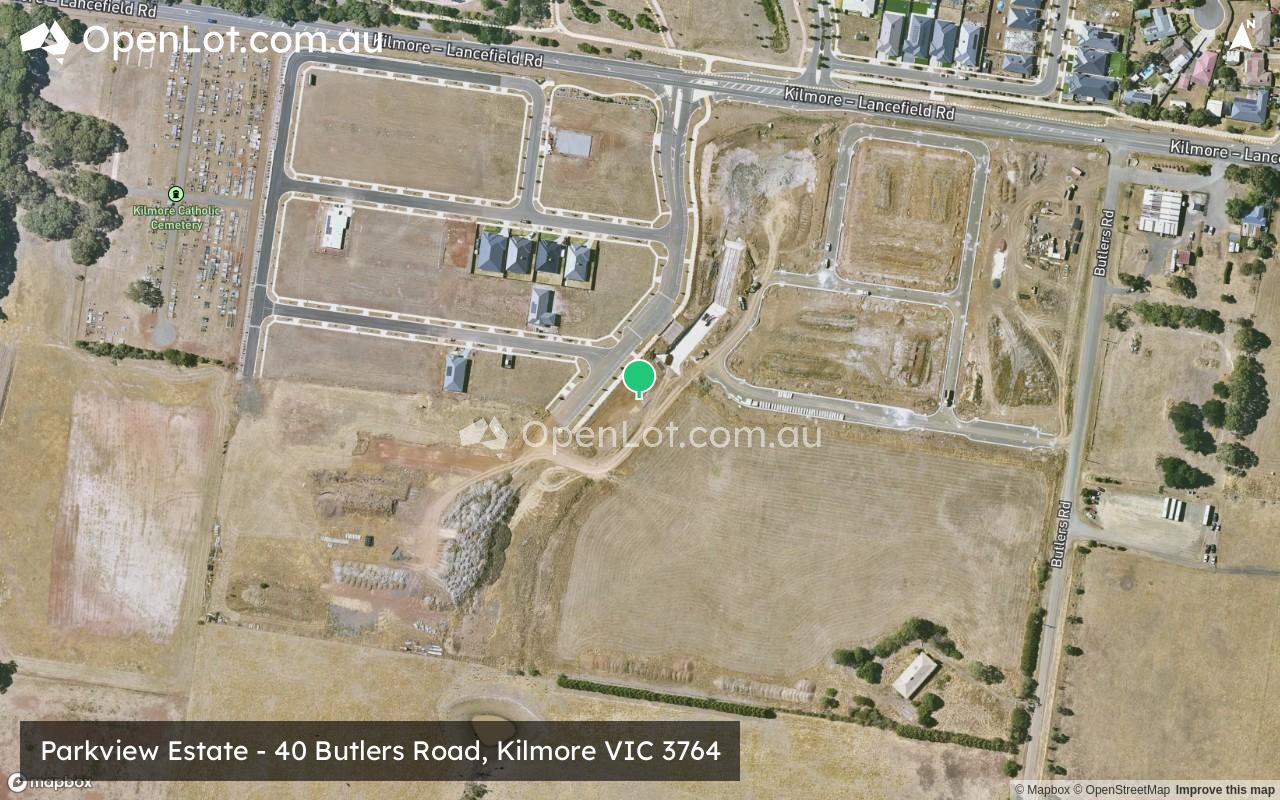 Satellite image for Parkview Estate - 40 Butlers Road, Kilmore VIC 3764