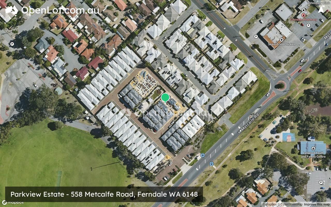 Satellite image for Parkview Estate - 558 Metcalfe Road, Ferndale WA 6148