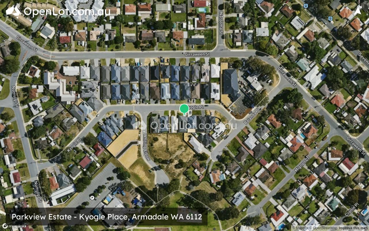 Satellite image for Parkview Estate - Kyogle Place, Armadale WA 6112