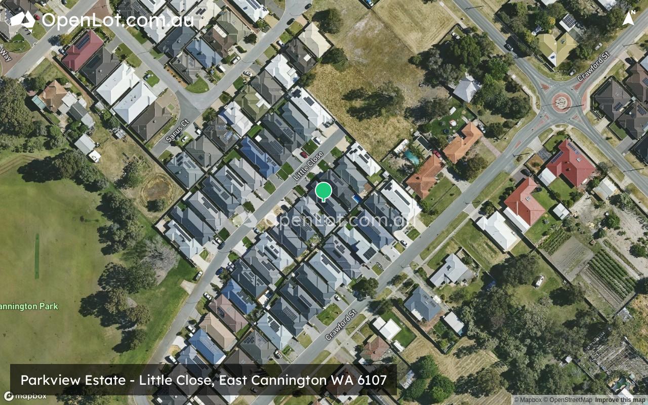 Satellite image for Parkview Estate - Little Close, East Cannington WA 6107