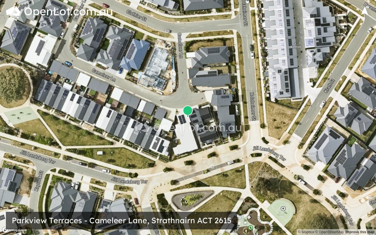 Satellite image for Parkview Terraces - Cameleer Lane, Strathnairn ACT 2615