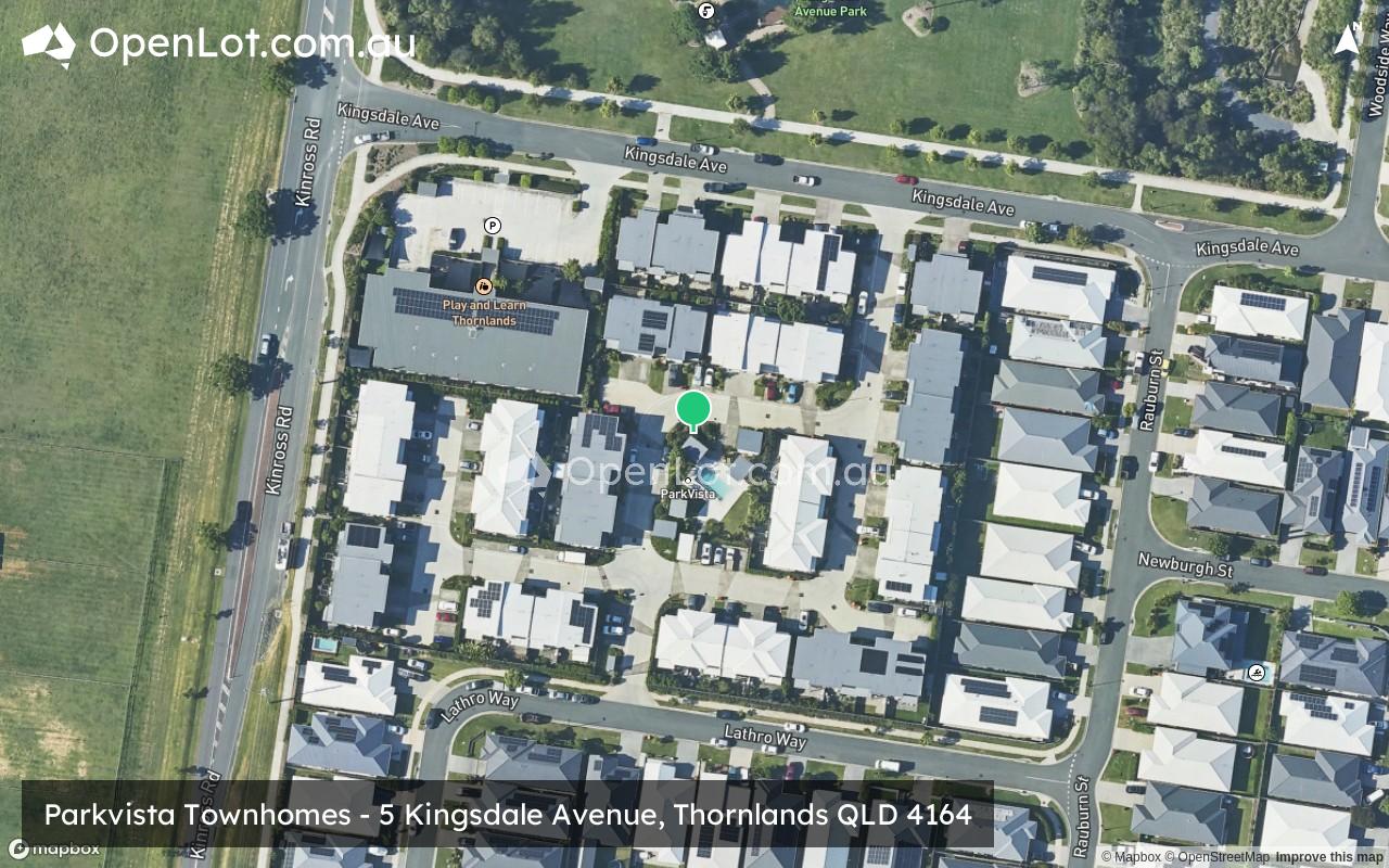 Satellite image for Parkvista Townhomes - 5 Kingsdale Avenue, Thornlands QLD 4164