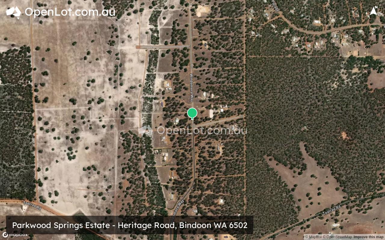 Satellite image for Parkwood Springs Estate - Heritage Road, Bindoon WA 6502