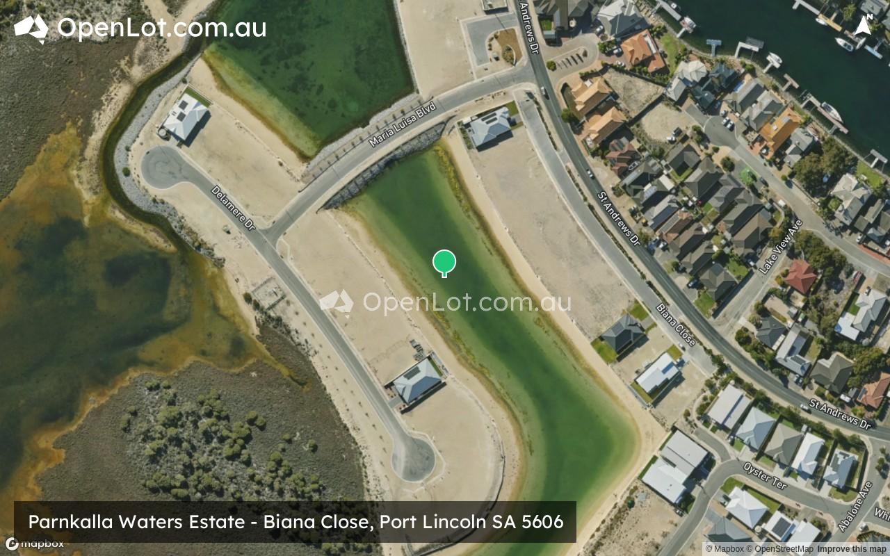 Satellite image for Parnkalla Waters Estate - Biana Close, Port Lincoln SA 5606