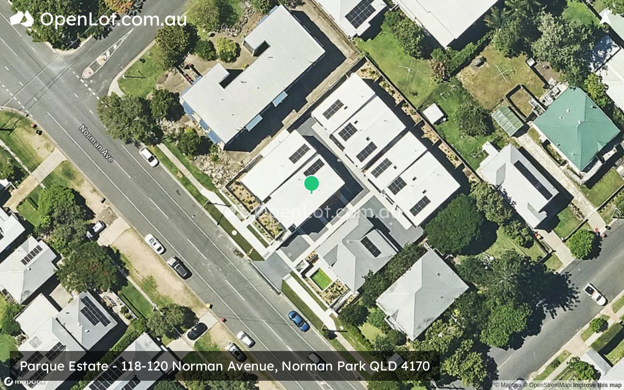 Satellite image for Parque Estate - 118-120 Norman Avenue, Norman Park QLD 4170
