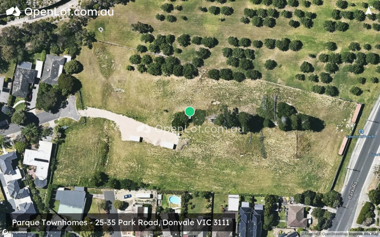 Satellite image for Parque Townhomes - 25-35 Park Road, Donvale VIC 3111
