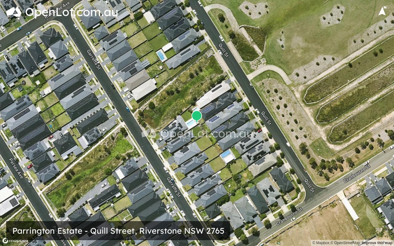 Satellite image for Parrington Estate - Quill Street, Riverstone NSW 2765