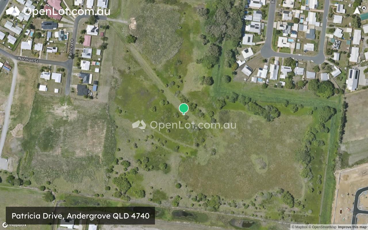 Satellite image for Patricia Drive, Andergrove QLD 4740