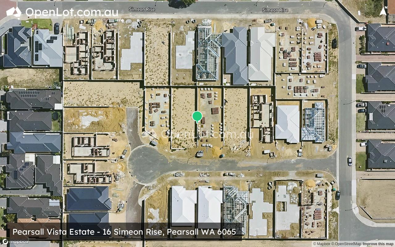 Satellite image for Pearsall Vista Estate - 16 Simeon Rise, Pearsall WA 6065