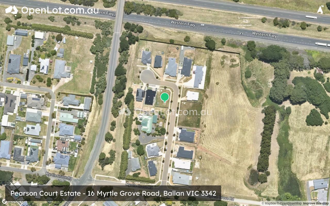 Satellite image for Pearson Court Estate - 16 Myrtle Grove Road, Ballan VIC 3342