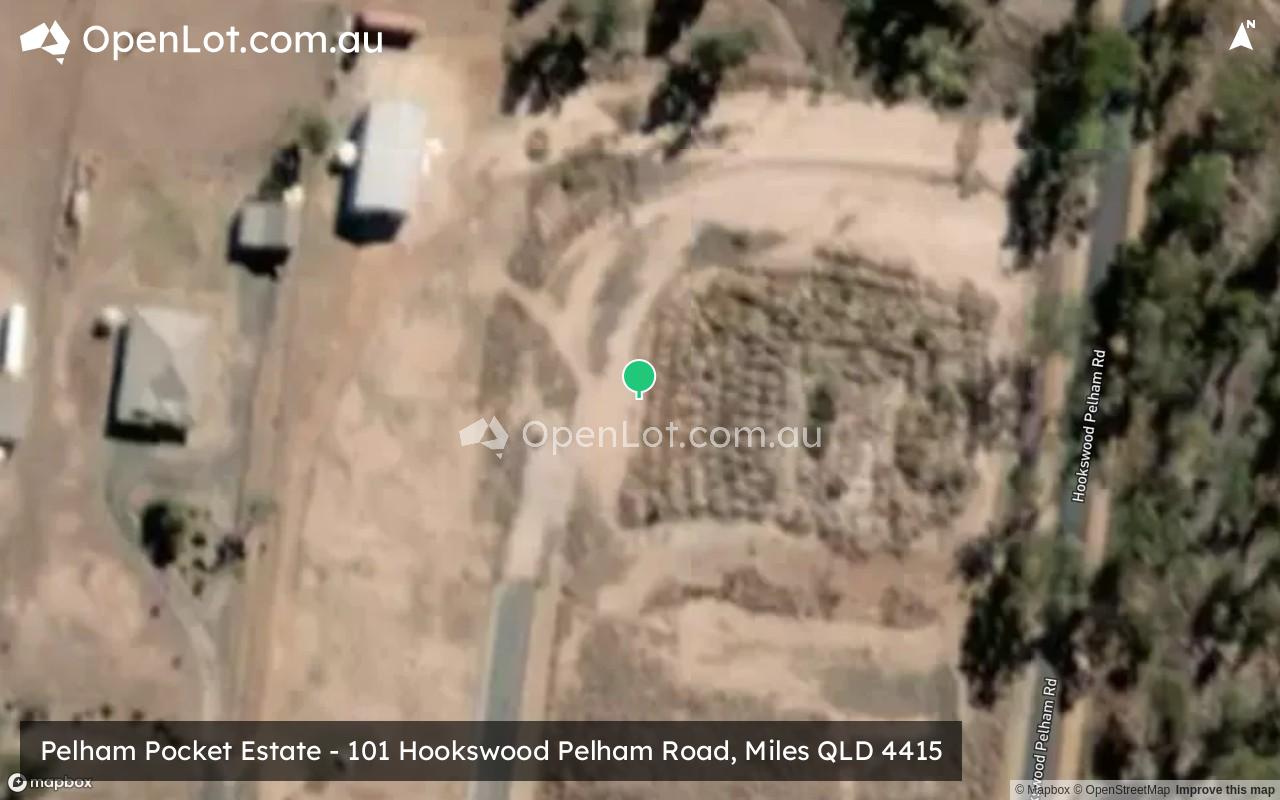 Satellite image for Pelham Pocket Estate - 101 Hookswood Pelham Road, Miles QLD 4415