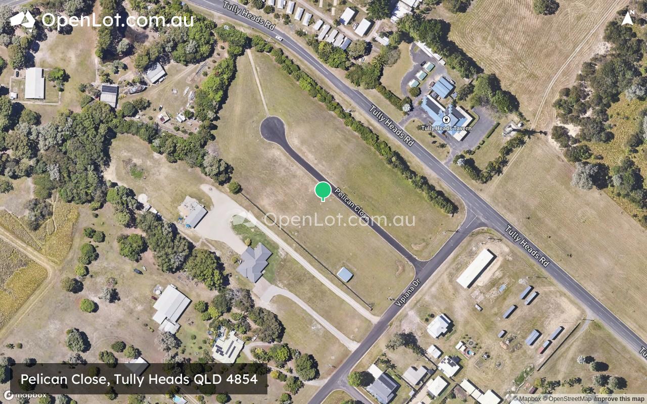 Satellite image for Pelican Close, Tully Heads QLD 4854