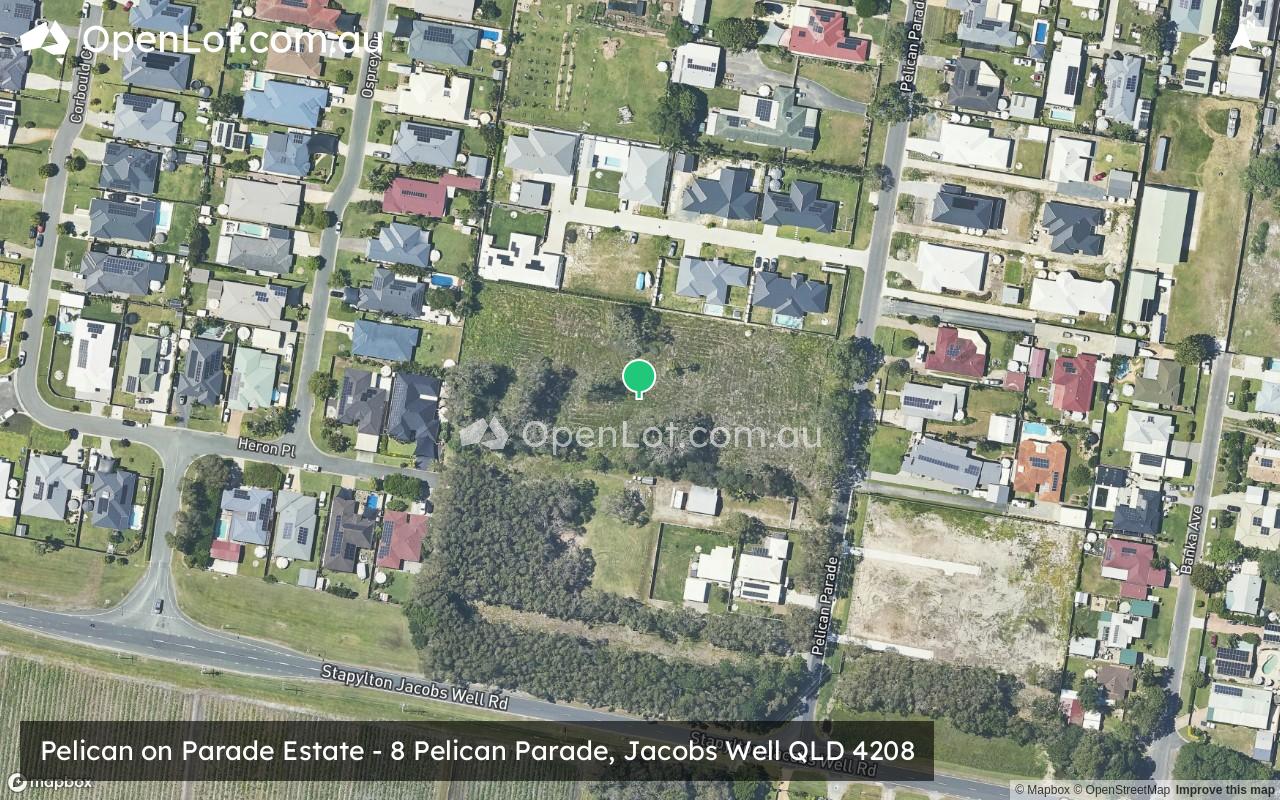Satellite image for Pelican on Parade Estate - 8 Pelican Parade, Jacobs Well QLD 4208