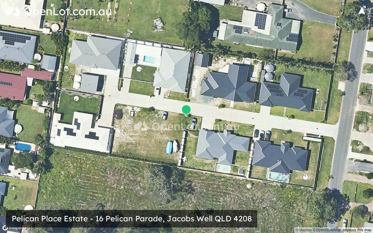 Satellite image for Pelican Place Estate - 16 Pelican Parade, Jacobs Well QLD 4208