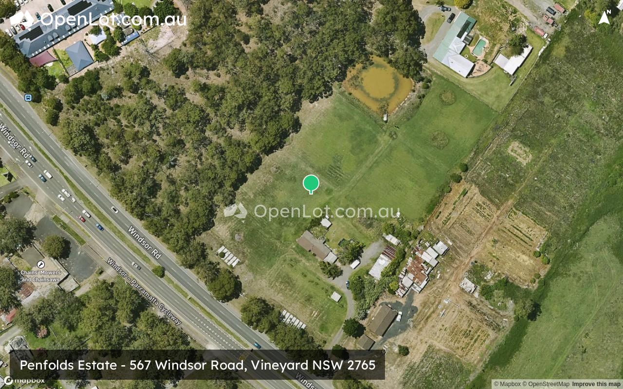 Satellite image for Penfolds Estate - 567 Windsor Road, Vineyard NSW 2765