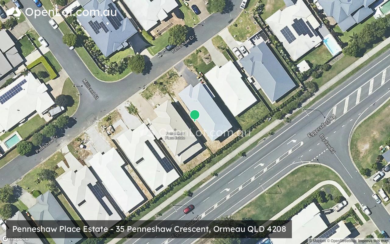 Satellite image for Penneshaw Place Estate - 35 Penneshaw Crescent, Ormeau QLD 4208
