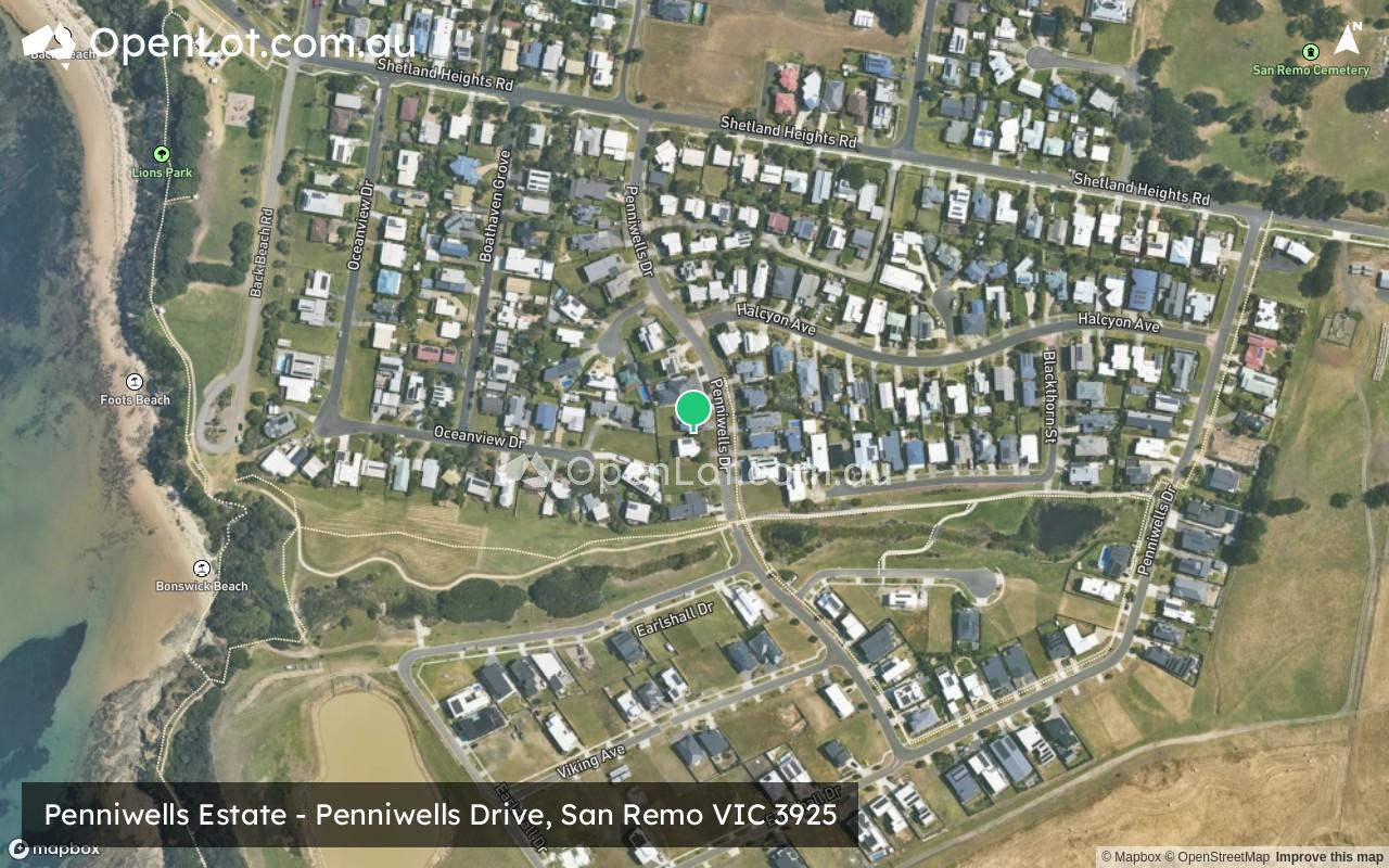 Satellite image for Penniwells Estate - Penniwells Drive, San Remo VIC 3925