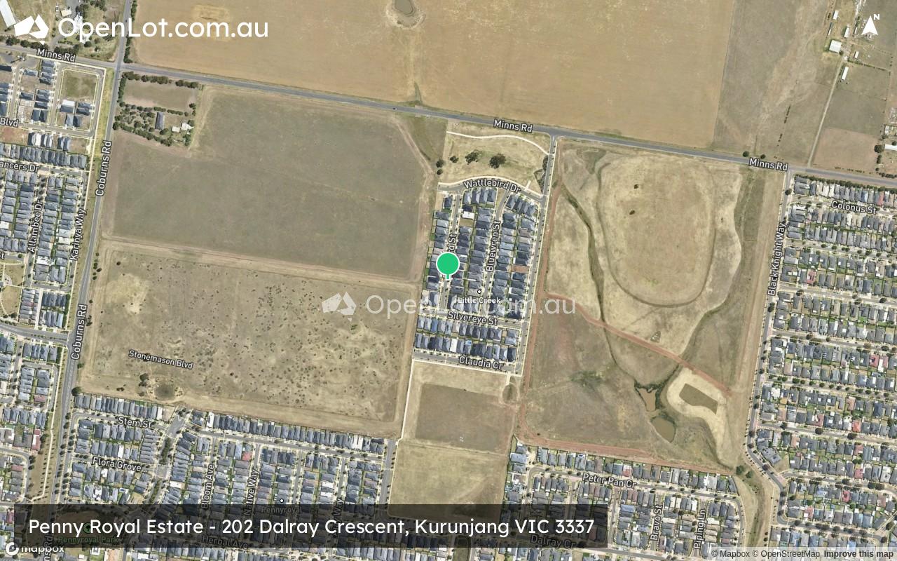 Satellite image for Penny Royal Estate - 202 Dalray Crescent, Kurunjang VIC 3337