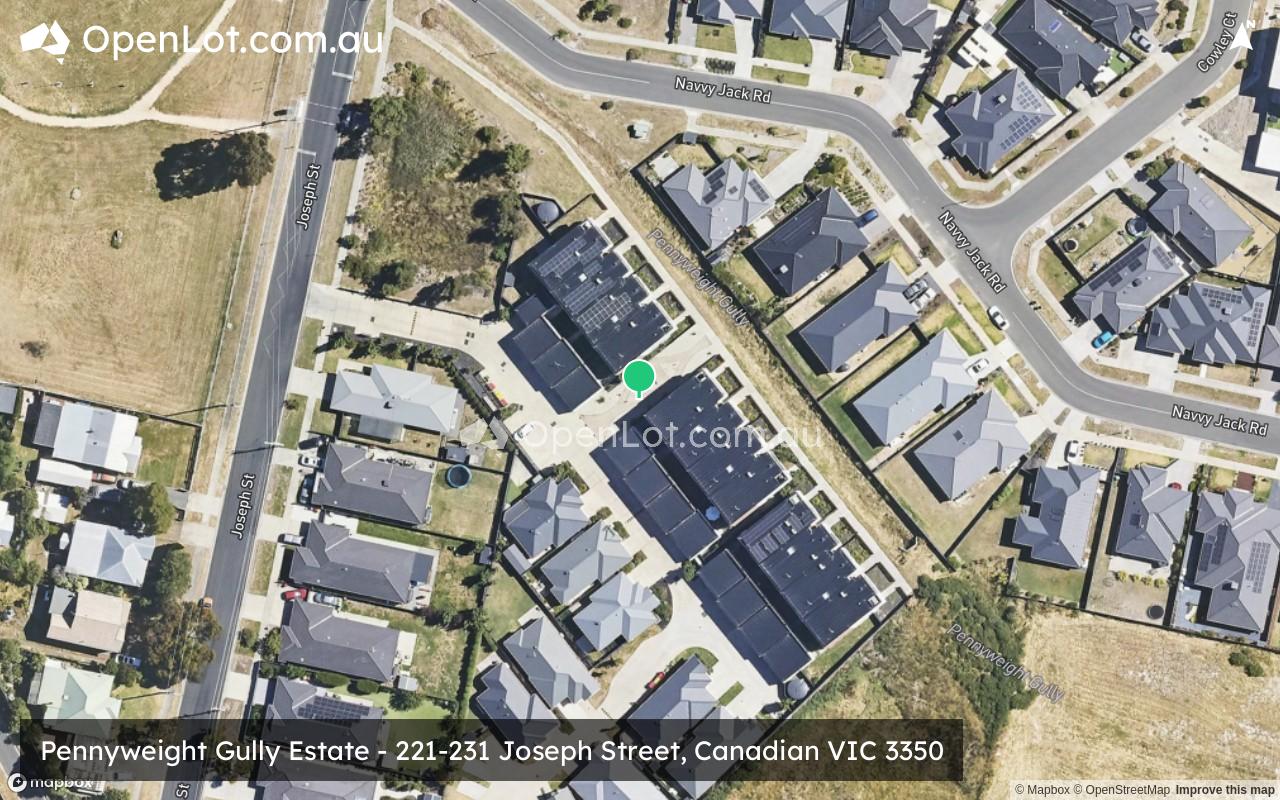 Satellite image for Pennyweight Gully Estate - 221-231 Joseph Street, Canadian VIC 3350