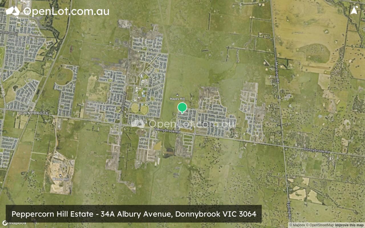 Satellite image for Peppercorn Hill Estate - 34A Albury Avenue, Donnybrook VIC 3064