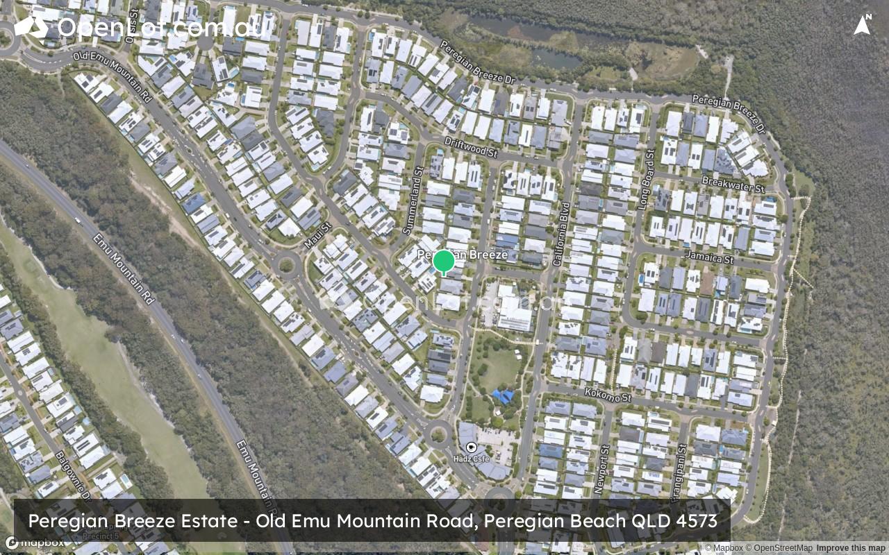 Satellite image for Peregian Breeze Estate - Old Emu Mountain Road, Peregian Beach QLD 4573