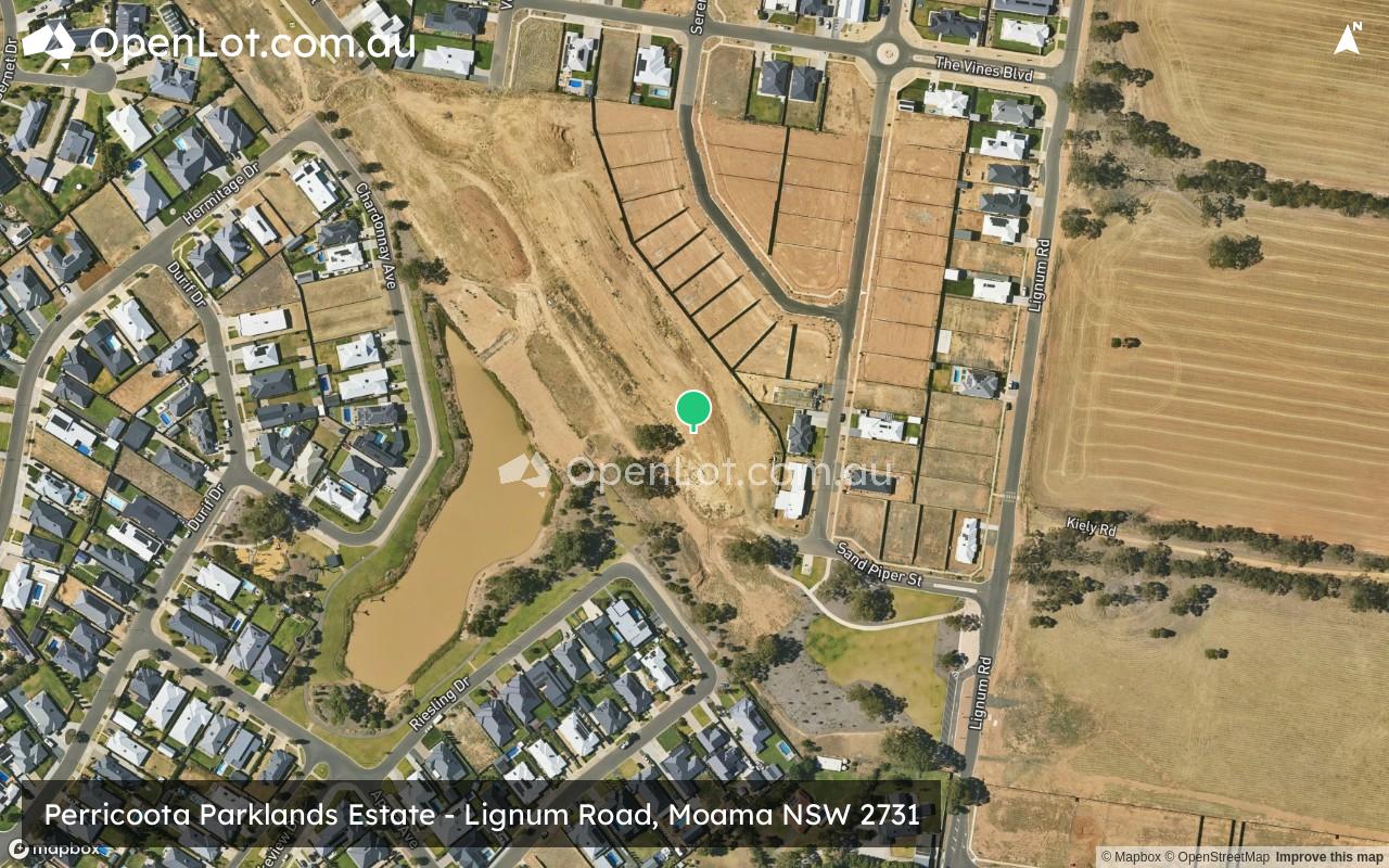 Satellite image for Perricoota Parklands Estate - Lignum Road, Moama NSW 2731