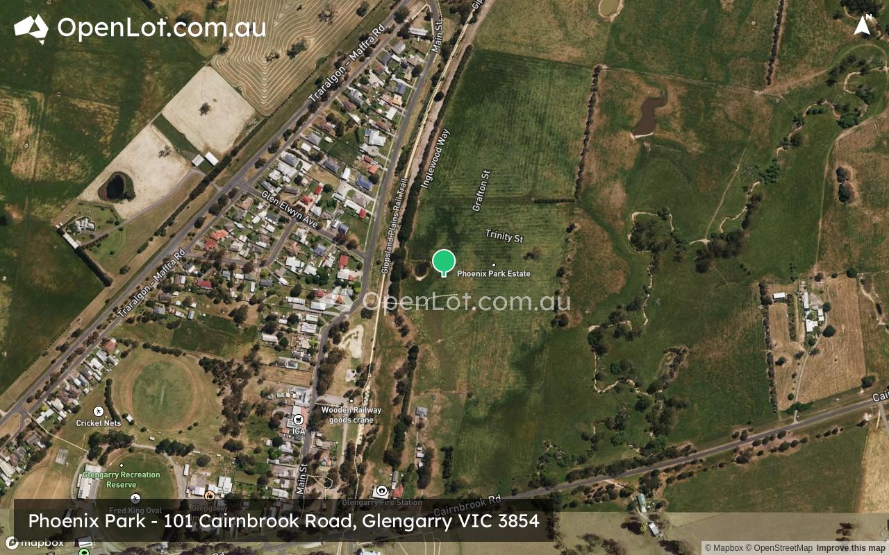 Satellite image for Phoenix Park - 101 Cairnbrook Road, Glengarry VIC 3854