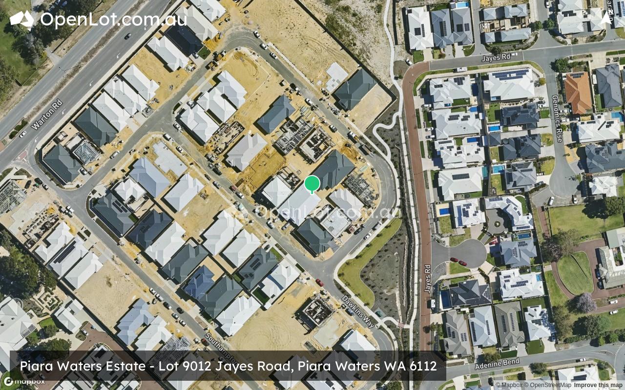 Satellite image for Piara Waters Estate - Lot 9012 Jayes Road, Piara Waters WA 6112