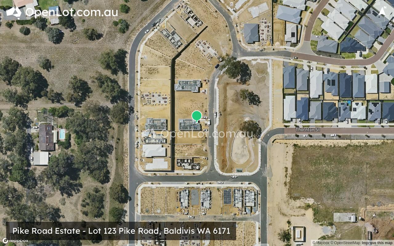 Satellite image for Pike Road Estate - Lot 123 Pike Road, Baldivis WA 6171