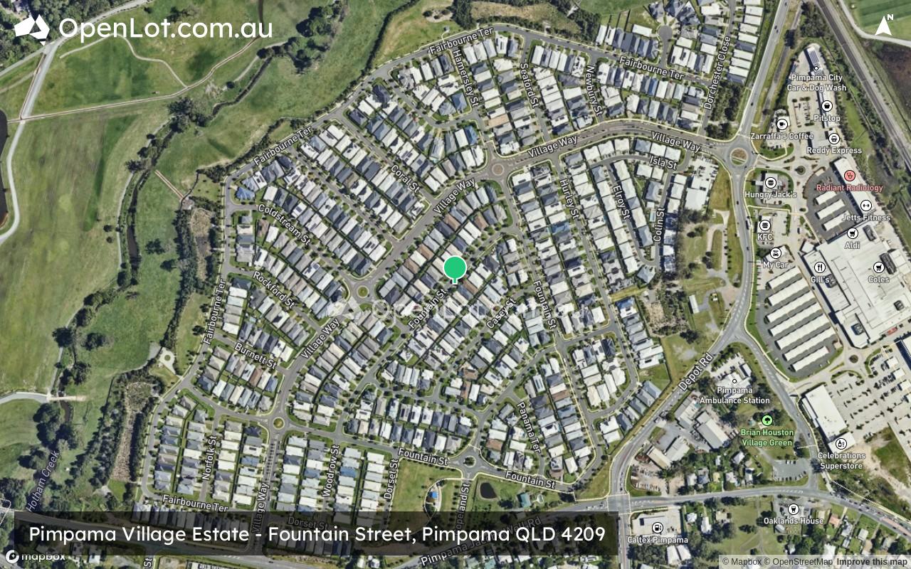 Satellite image for Pimpama Village Estate - Fountain Street, Pimpama QLD 4209