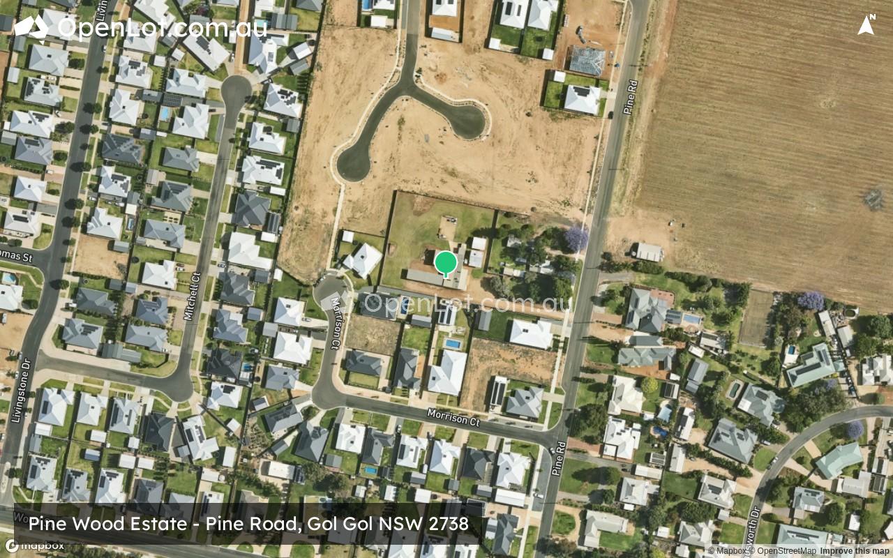 Satellite image for Pine Wood Estate - Pine Road, Gol Gol NSW 2738