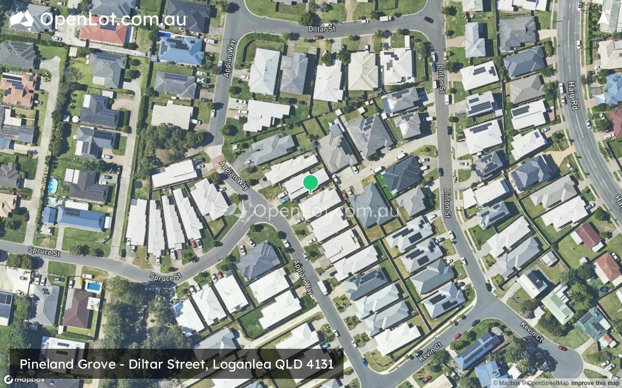 Satellite image for Pineland Grove - Diltar Street, Loganlea QLD 4131