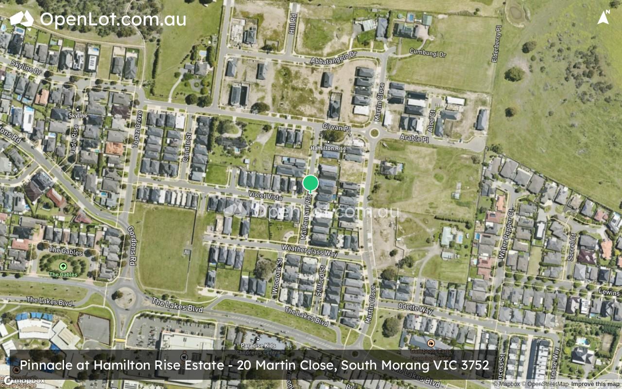 Satellite image for Pinnacle at Hamilton Rise Estate - 20 Martin Close, South Morang VIC 3752