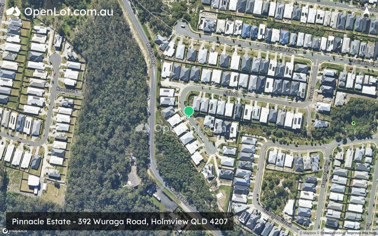 Satellite image for Pinnacle Estate - 392 Wuraga Road, Holmview QLD 4207