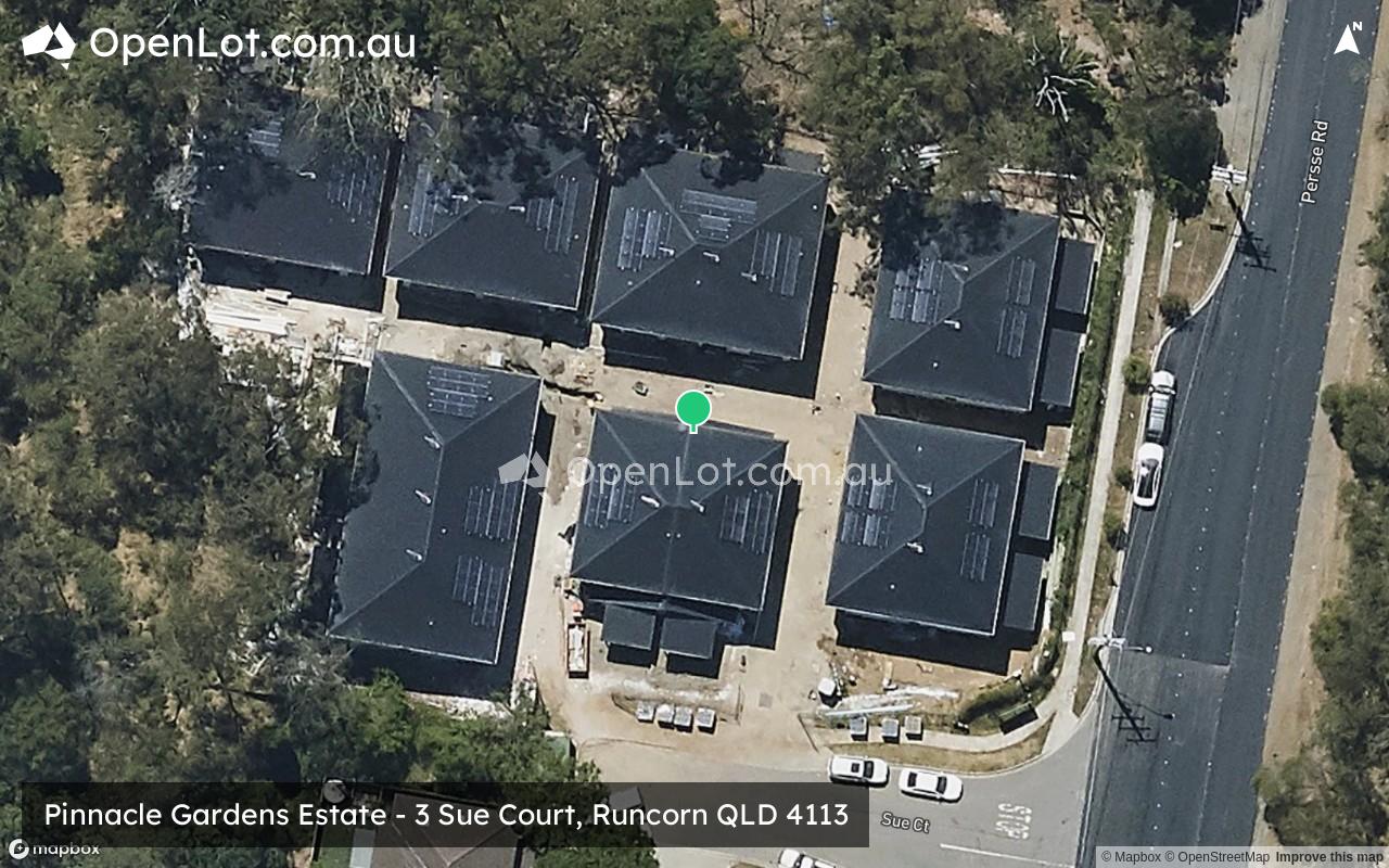 Satellite image for Pinnacle Gardens Estate - 3 Sue Court, Runcorn QLD 4113