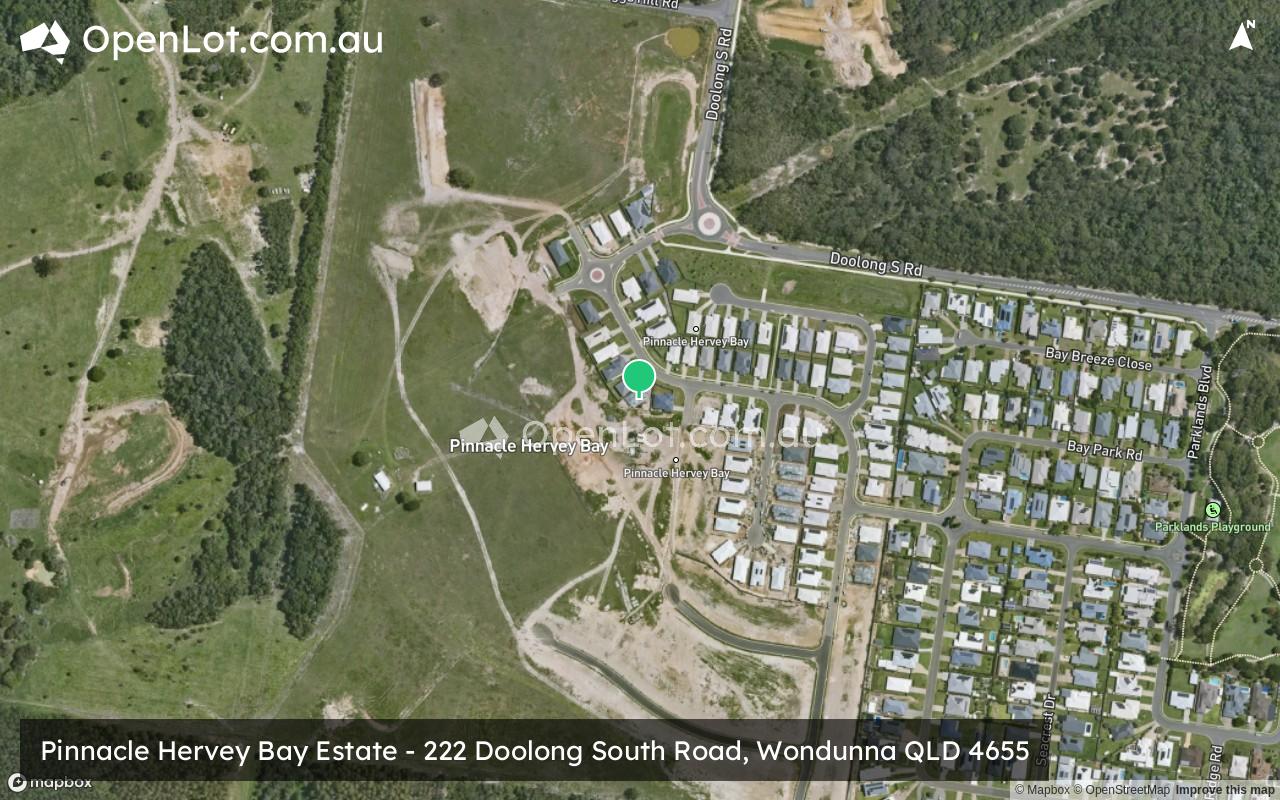 Satellite image for Pinnacle Hervey Bay Estate - ​222 Doolong South Road, Wondunna QLD 4655