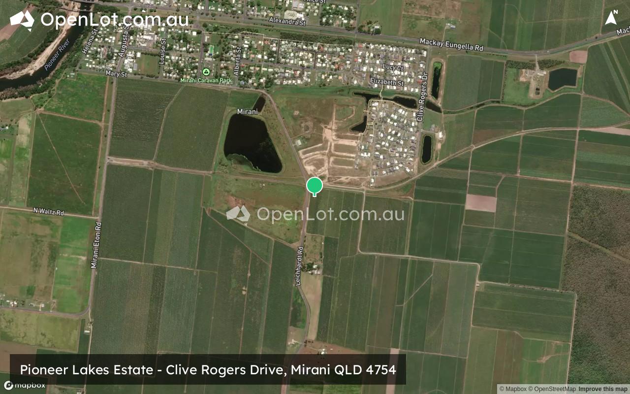 Satellite image for Pioneer Lakes Estate - Clive Rogers Drive, Mirani QLD 4754