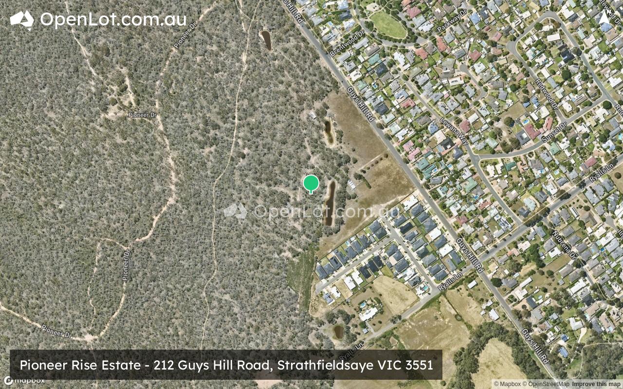 Satellite image for Pioneer Rise Estate - 212 Guys Hill Road, Strathfieldsaye VIC 3551